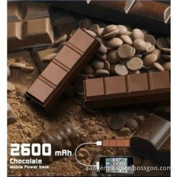 New Unique design Chocolate shape of power bank for mobile phone